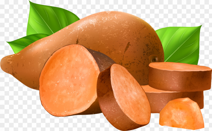 Cut Sweet Potato Food PNG