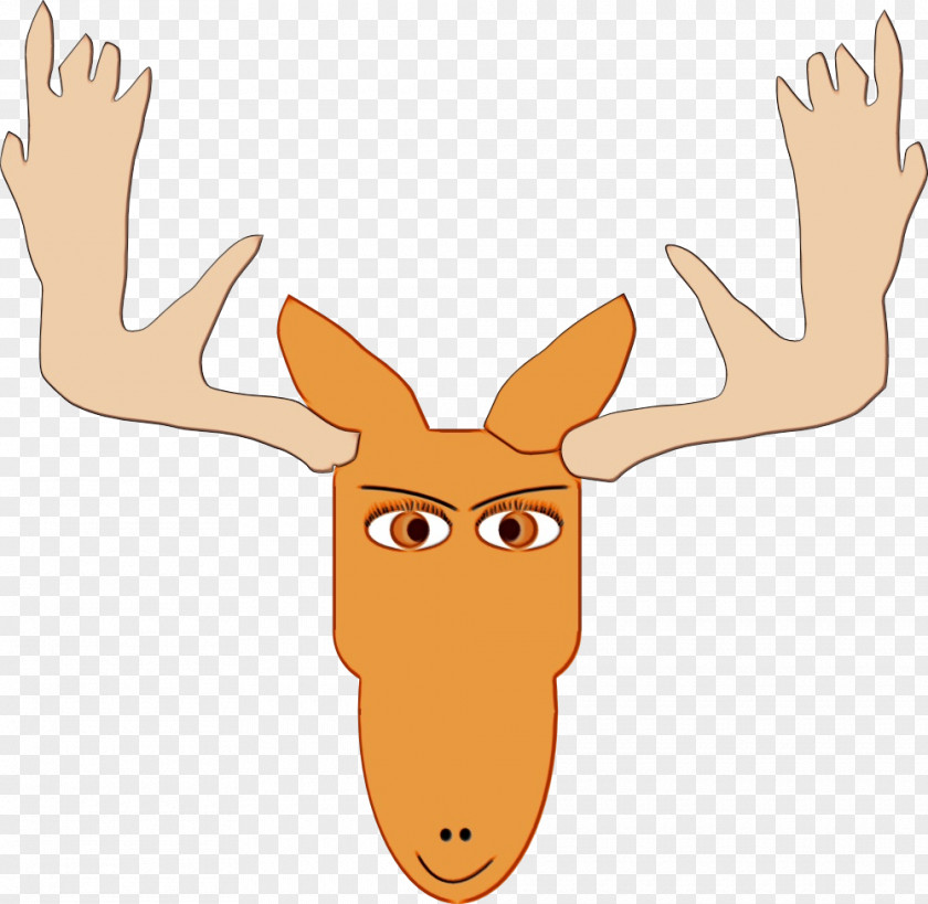 Fawn Thumb Watercolor Cartoon PNG