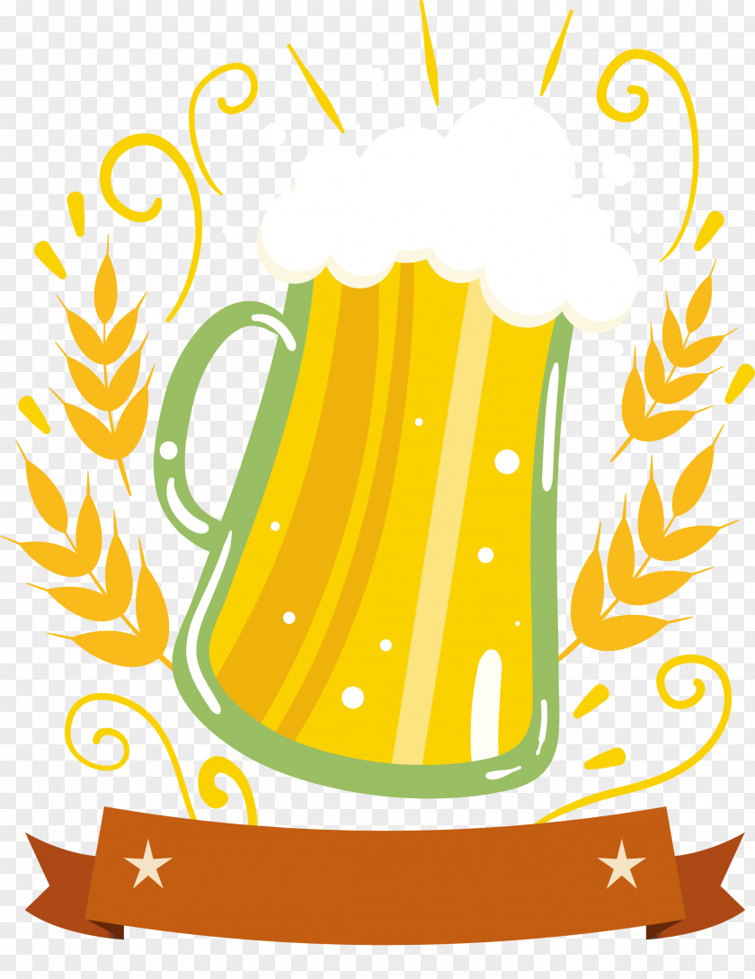 Hand Drawn Wheat Brewing Beer Baijiu Wine Clip Art PNG