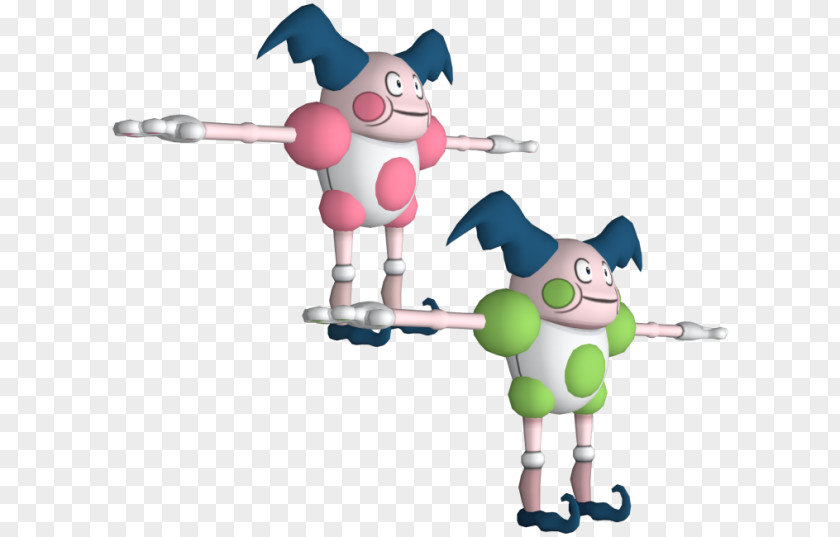 Mr. Mime Artist Jr. 3D Modeling FBX PNG