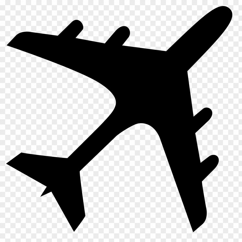 Cartoon Plane Airplane Aircraft Silhouette Clip Art PNG