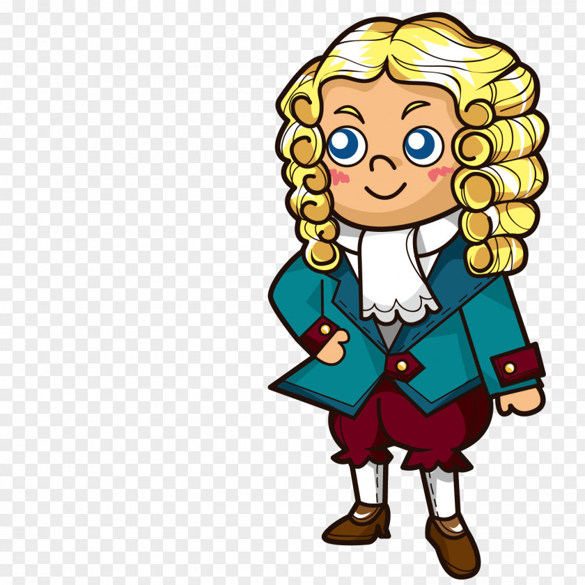 Curly Judge Middle Ages Cartoon Royalty-free Clip Art PNG