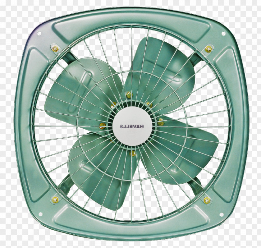 Green Mechanical Fan Teal Turquoise PNG