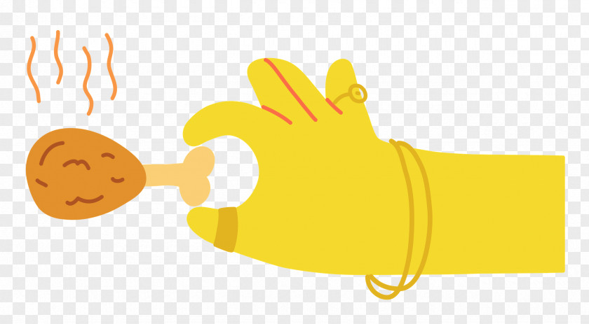 Hand Pinching Chicken PNG