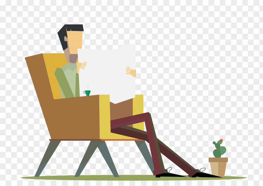 Illustration Chair Human Behavior Design Product PNG