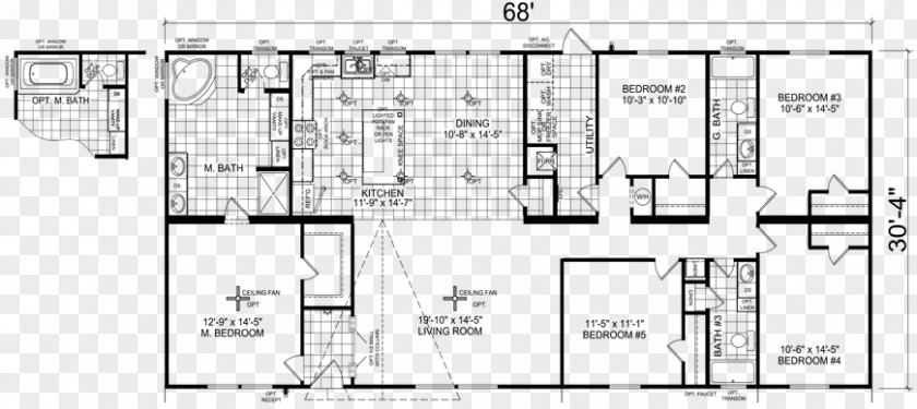 Real Estate Furniture Floor Plan Mobile Home House Manufactured Housing PNG