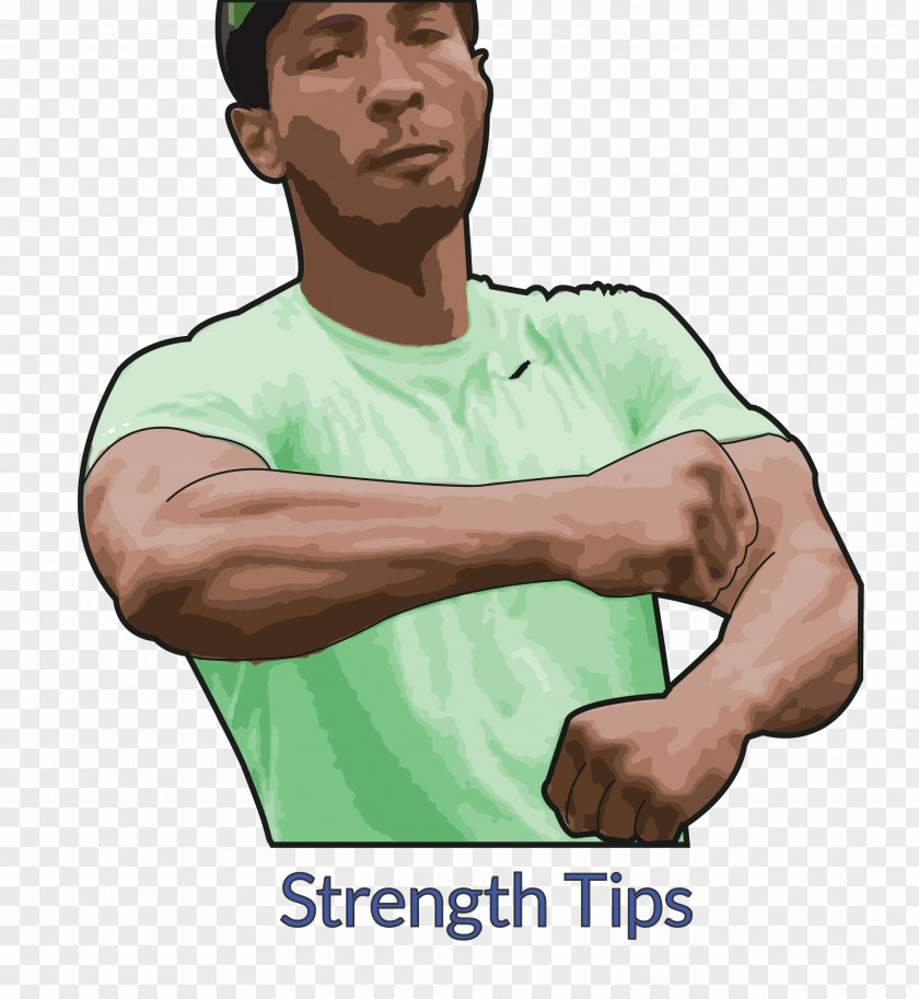 Strength Building Thumb T-shirt Training Grip PNG