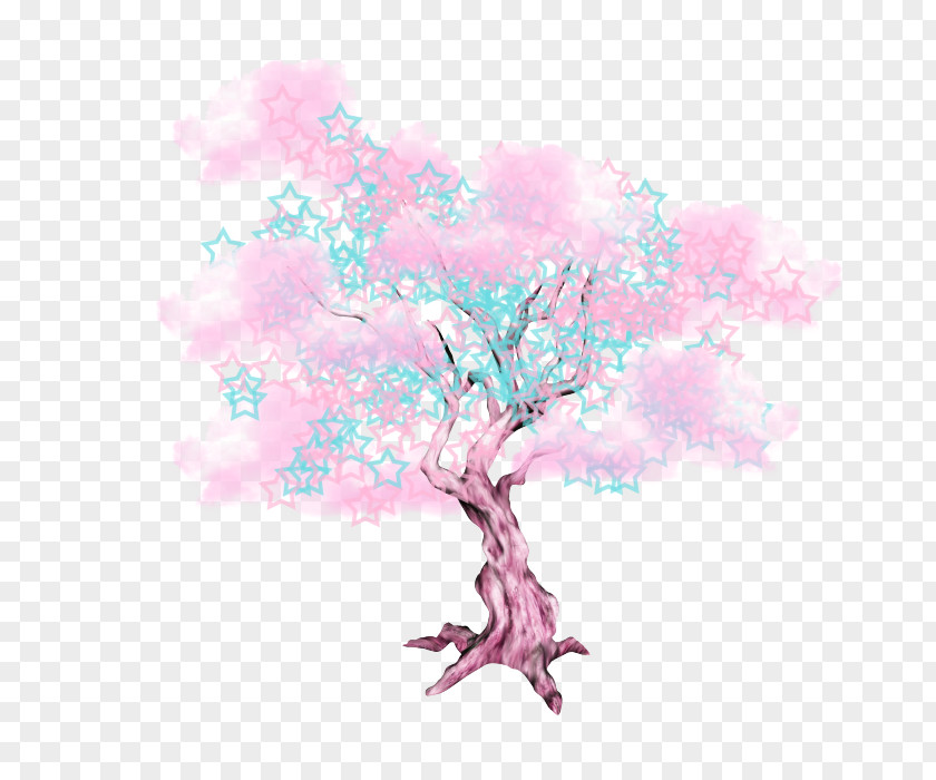 Tree Drawing Pink PNG