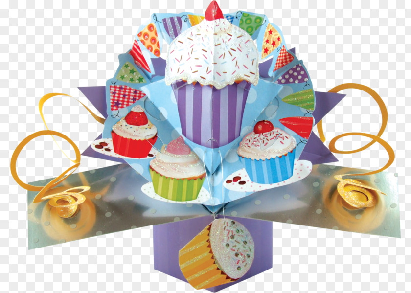 Birthday Paper Greeting & Note Cards Pop-up Ad Cupcake PNG