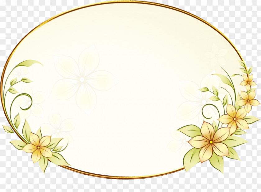 Plant Dishware Paper Background Frame PNG