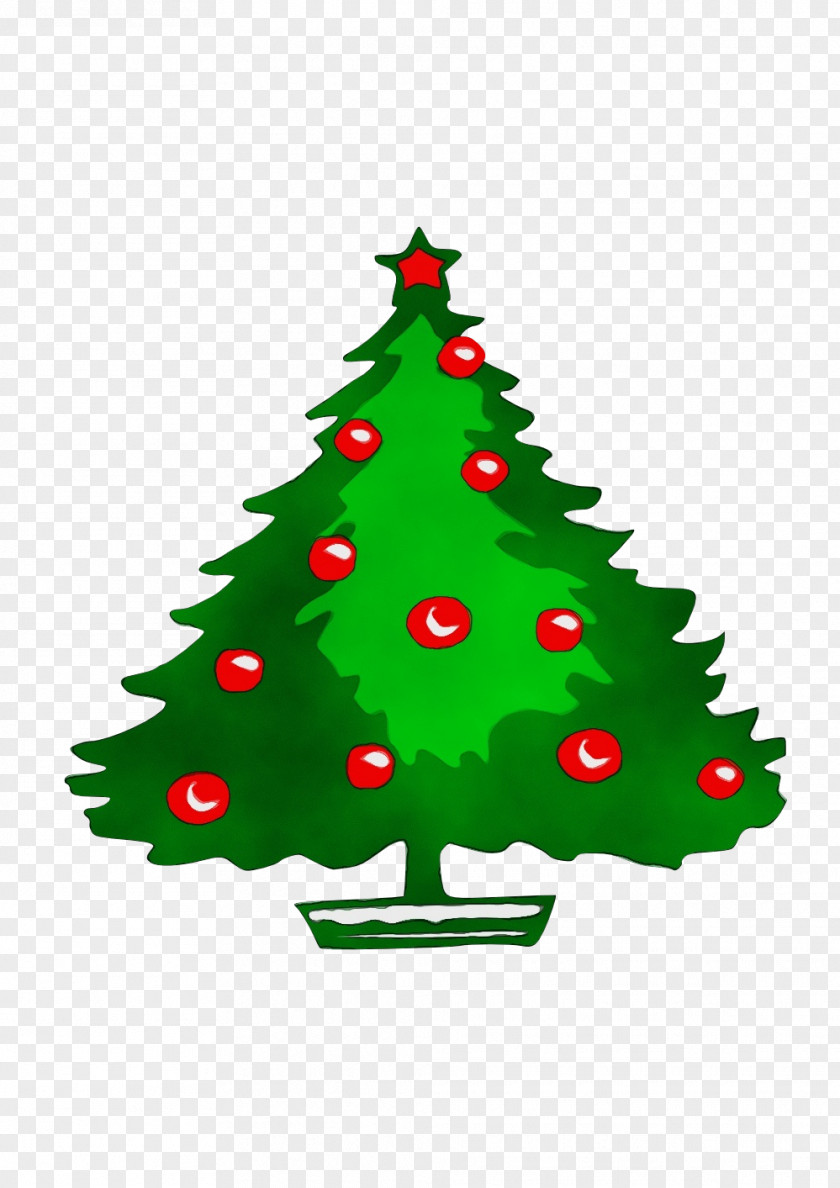 Spruce Christmas Eve Tree Line Drawing PNG