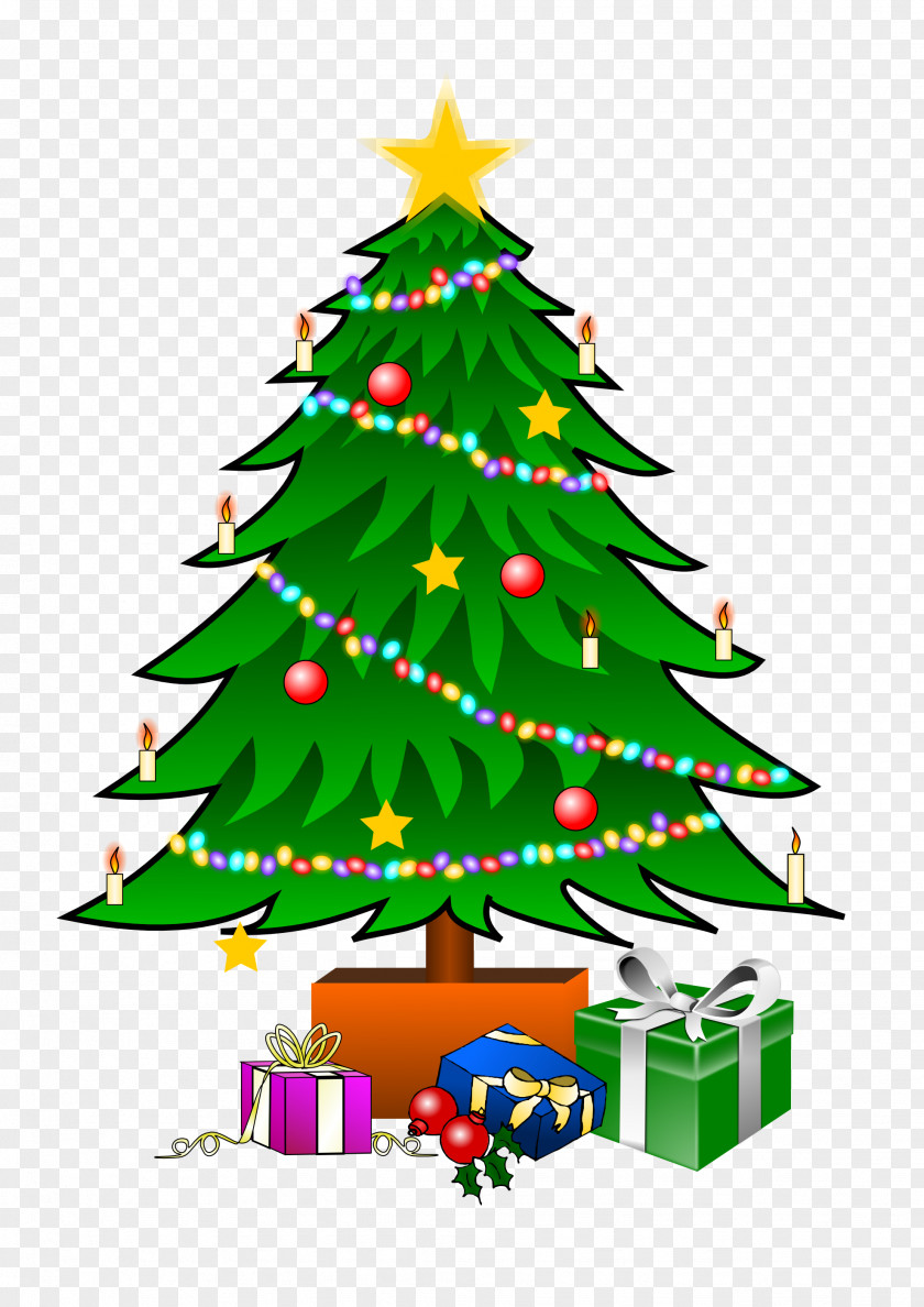 Christmas Tree Transparent Gift Santa Claus Clip Art PNG