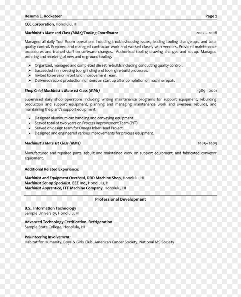 Engineer Résumé Template Mechanical Engineering PNG