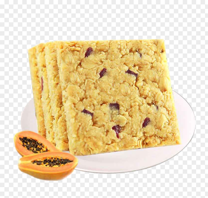 Papaya Raisin Cookies Oatmeal Breakfast Food Snack PNG