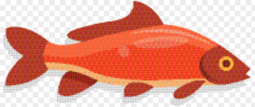 Sole Orange Fish Cartoon PNG