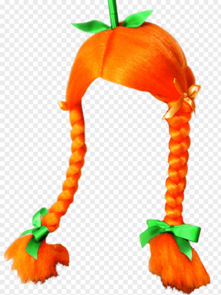 Wig Halloween Costume Orange PNG
