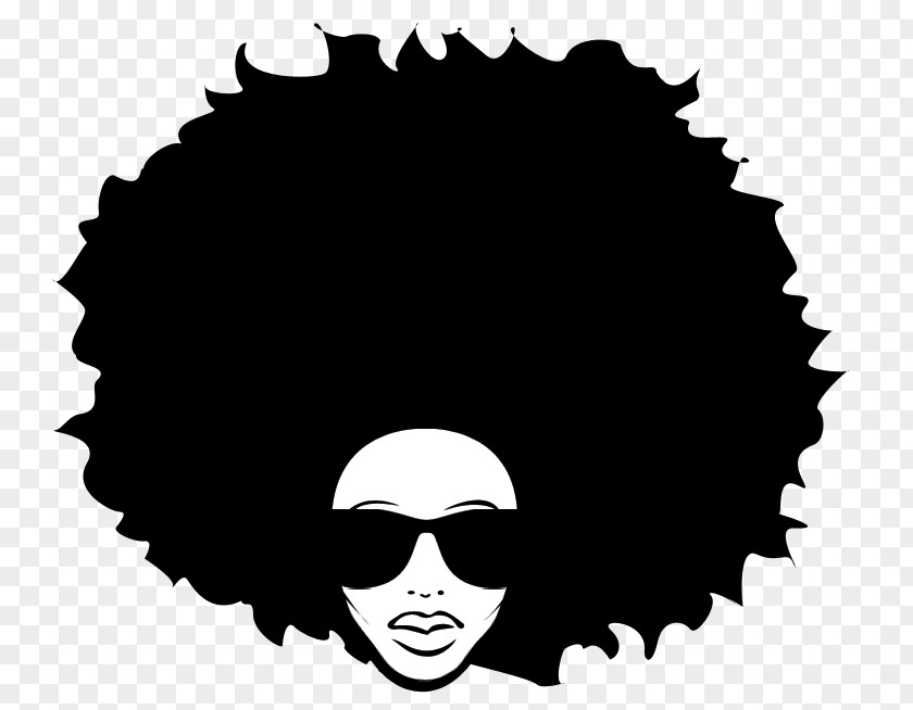 Afro Afro-textured Hair Black African American Big PNG