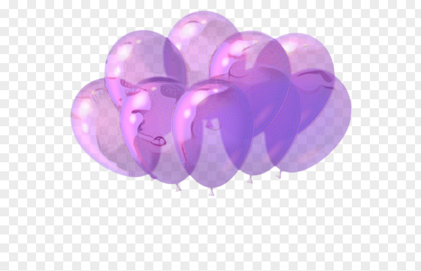 Magenta Heart Balloon PNG