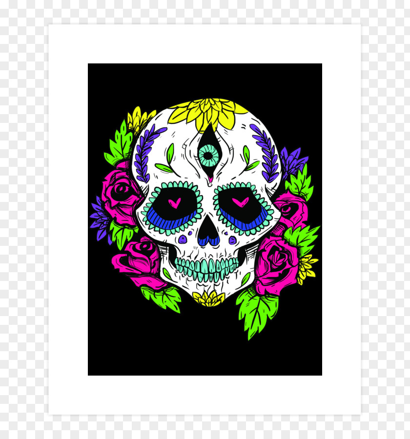 T-shirt La Calavera Catrina Skull Day Of The Dead PNG