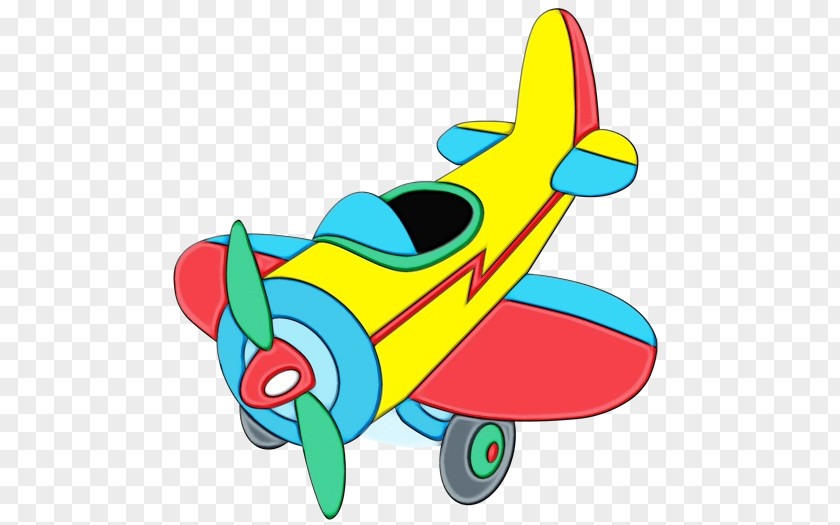 Toy Biplane Airplane Cartoon PNG
