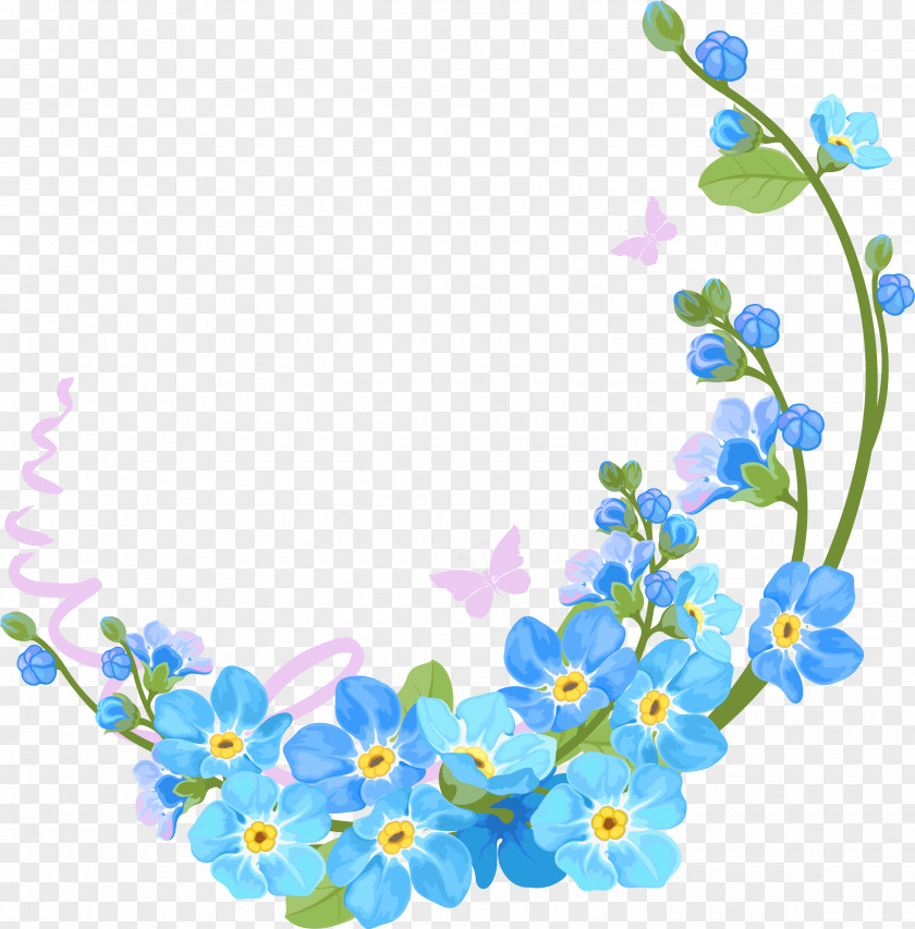 Vector Spring Borders And Frames Flower Clip Art PNG