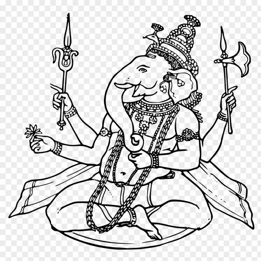 Ganesha Hinduism Ganesh Chaturthi Lakshmi Clip Art PNG