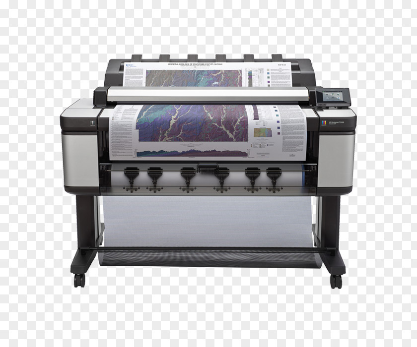 Hewlett-packard Hewlett-Packard Multi-function Printer HP Designjet T3500 EMFP B9E24 Image Scanner PNG