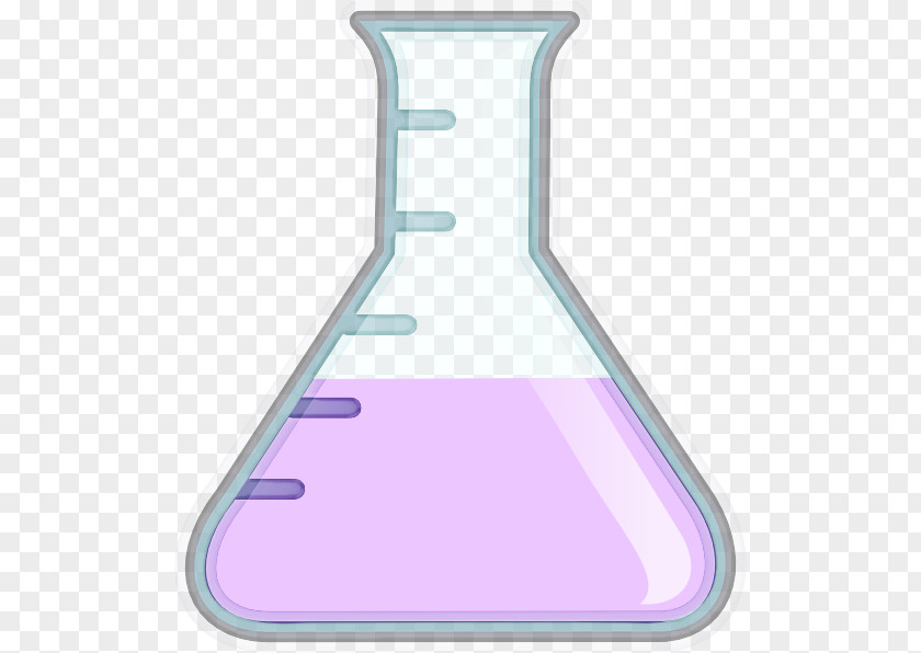Laboratory Equipment Violet Beaker Flask PNG