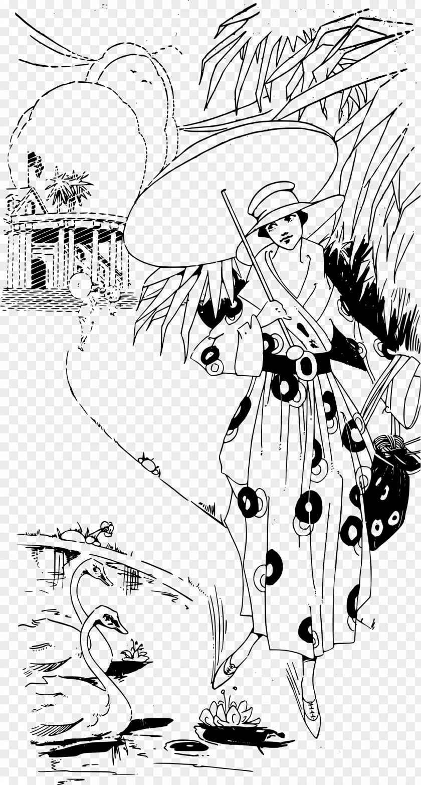 Parasol Clipart Line Art Cygnini Clip PNG