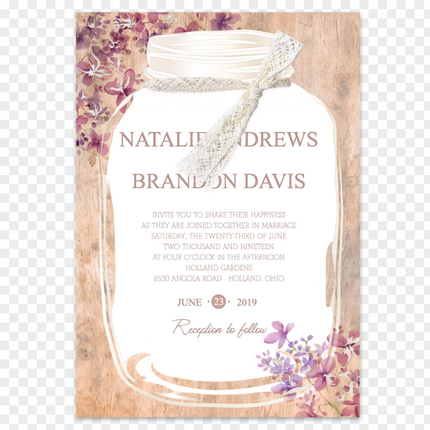 Rustic Card Wedding Invitation Letterpress Printing Stationery Thermography PNG