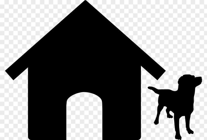 Silhoutte Dog Houses Desktop Wallpaper Clip Art PNG