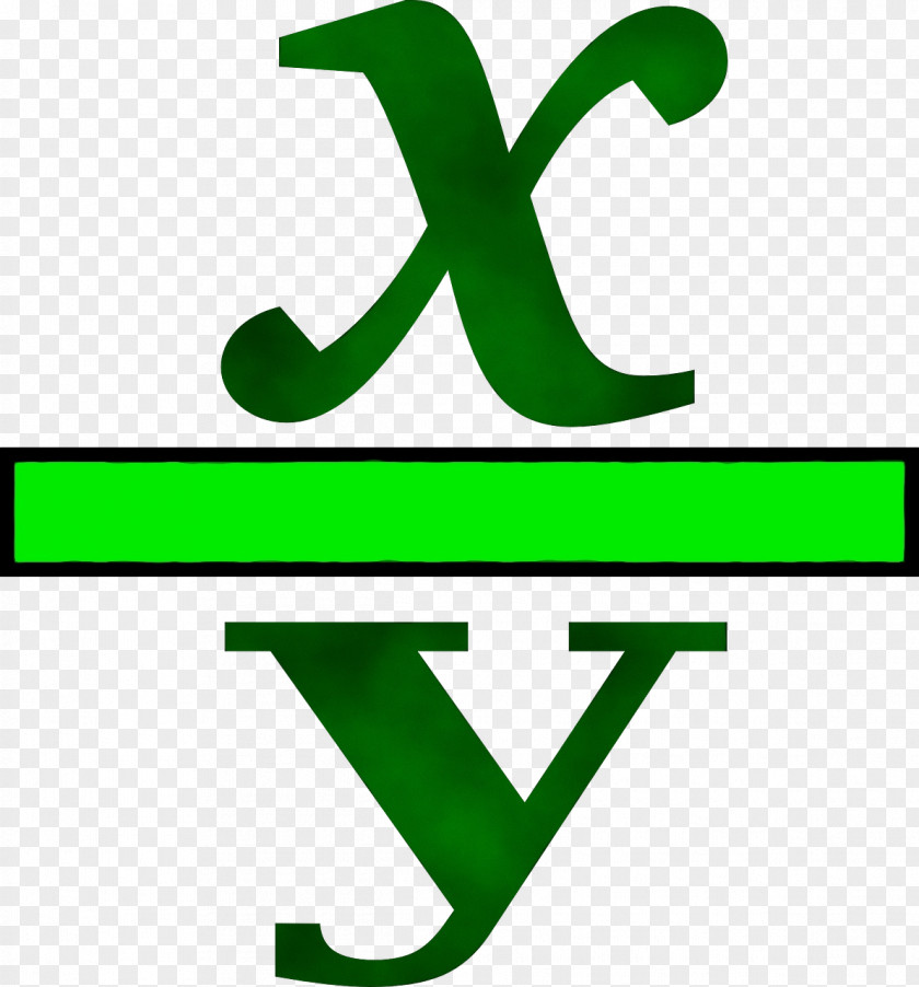 Green Text Line Symbol Font PNG