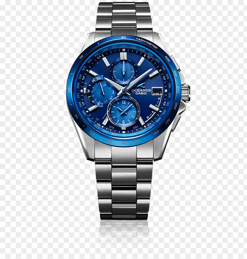 Oceanus Casio Watch Quartz Clock Chronograph Fashion PNG