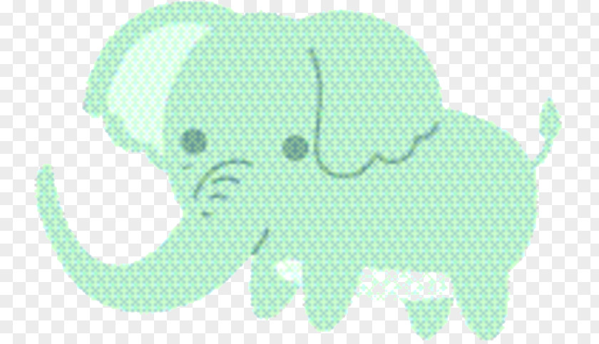 Sticker Aqua Elephant Background PNG