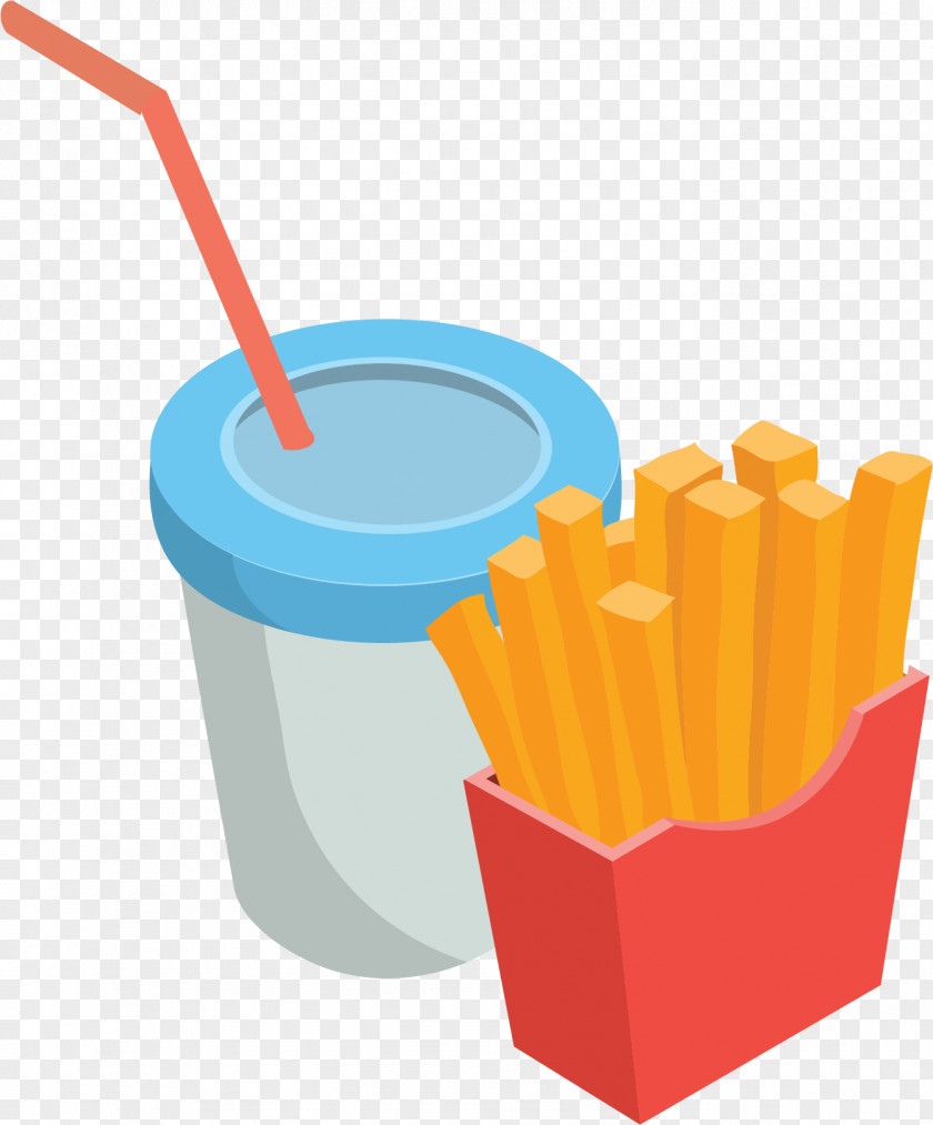 Cartoon Fries French Fast Food Cuisine PNG