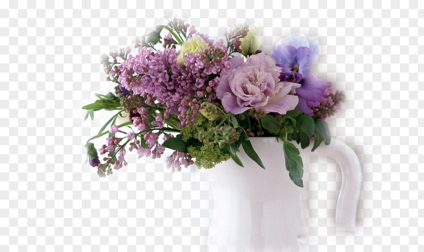 Flower Bouquet Cut Flowers Lilac Floral Design PNG