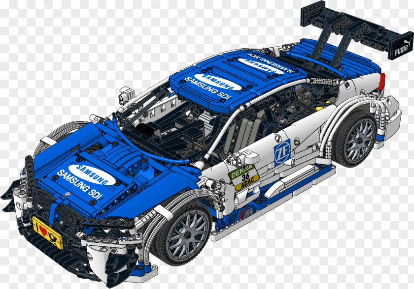 Instruction BMW M4 DTM Sports Car Lego Racers PNG