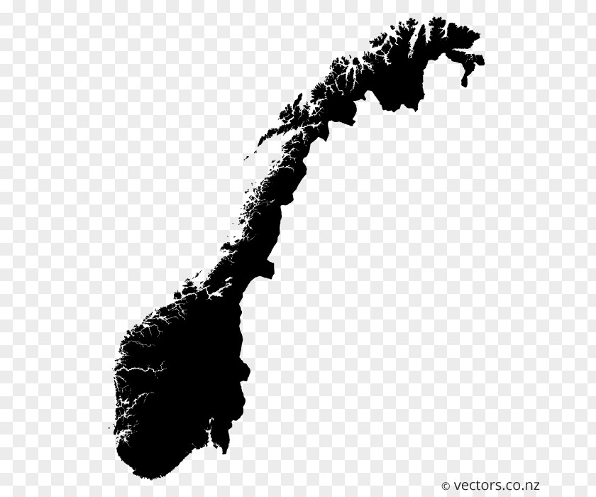 Blank Vector Norway Map World PNG
