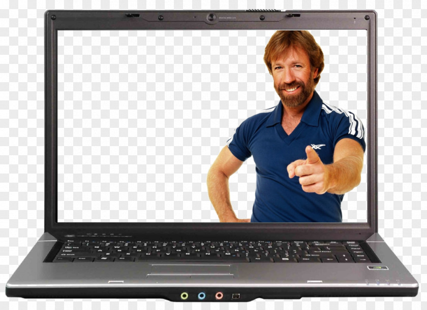 Chuck Norris Laptop Dell Computer Monitors Technical Support PNG