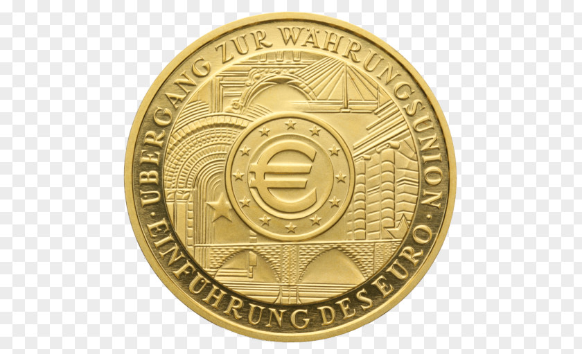 Coin Gold Germany Euro Coins PNG