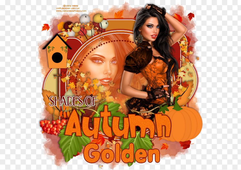 Golden Autumn Indulgence Album Cover Photomontage Thanksgiving PNG