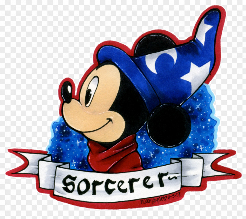 Mickey Sorcerer Logo Font Fiction Character Product PNG