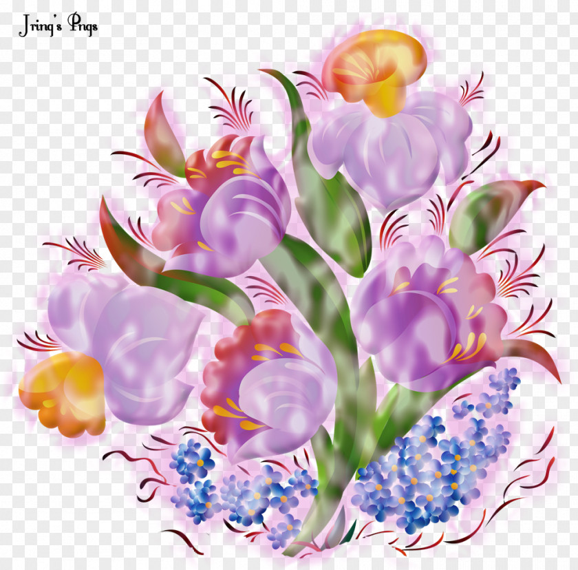 Painting Floral Design Flower Decoupage PNG