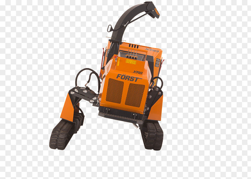 Wood Woodchipper Tool Heavy Machinery Continuous Track PNG