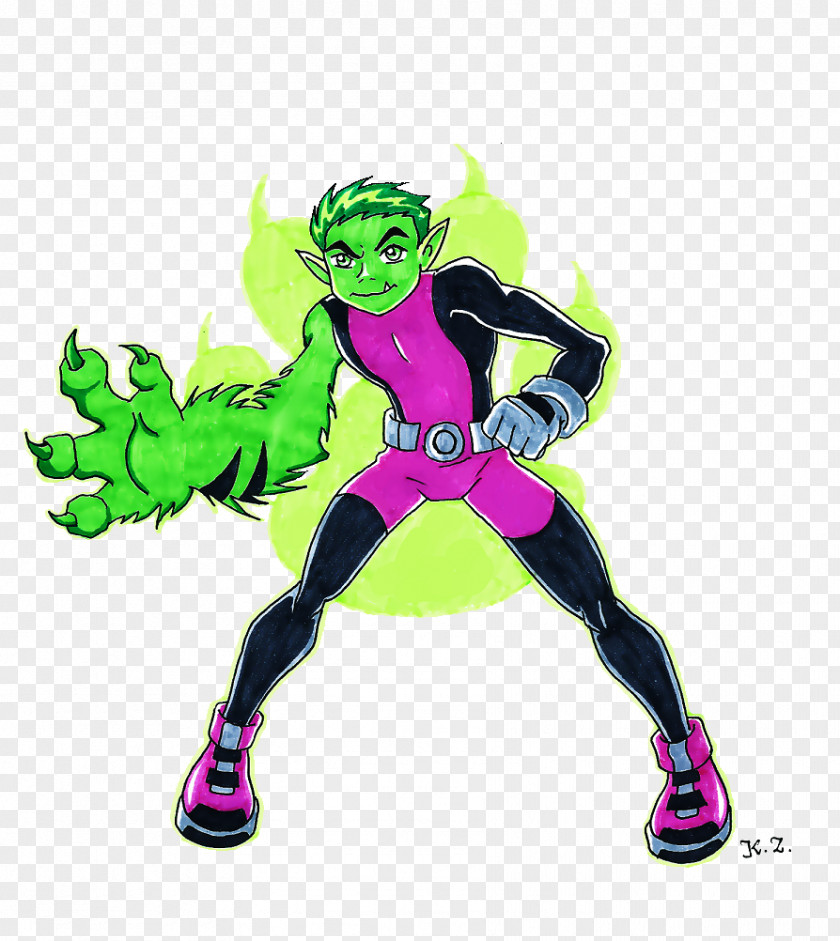 Beast Boy Starfire Art Superhero PNG