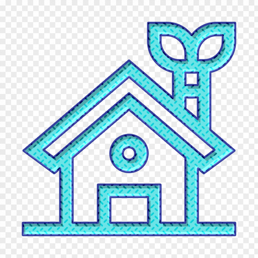 Eco House Icon Sustainable Energy Leaf PNG