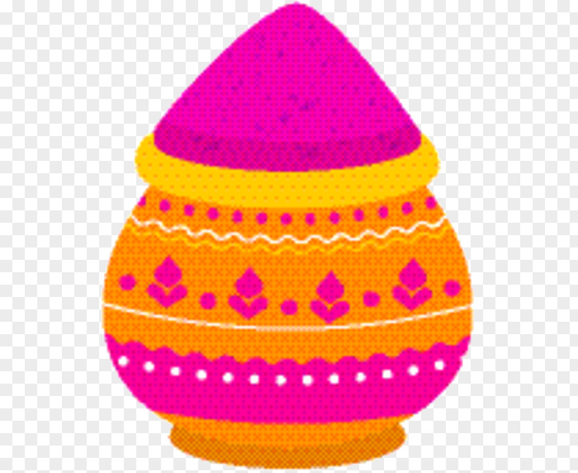 Magenta Yellow Easter Egg Background PNG