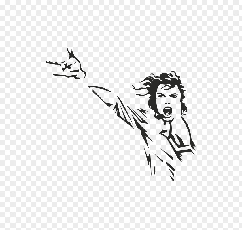 Michael Jackson Black Or White Dance Drawing Wall Decal Sticker Sketch PNG
