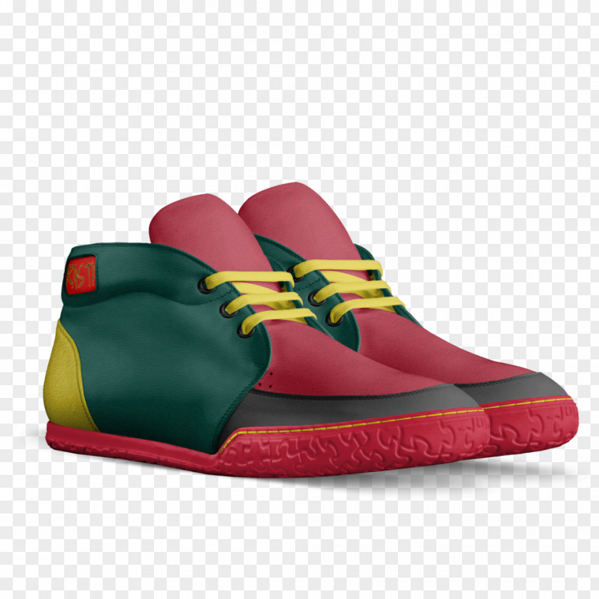 Rasta Design Sneakers Shoe High-top Leather Made In Italy PNG