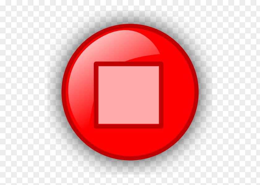 Stop Button Symbol Clip Art PNG